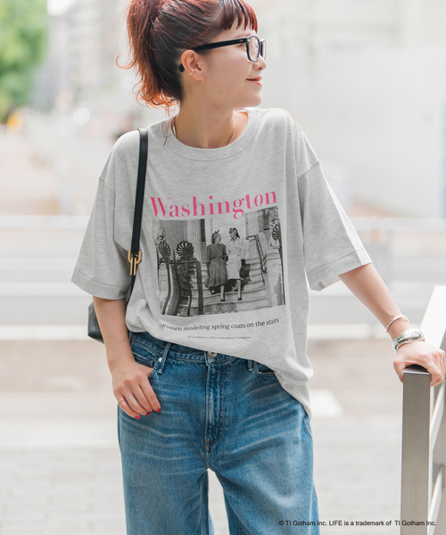 Spick & Span(スピックアンドスパン)の「GOOD ROCK SPEED / グッドロックスピード 別注LIFE PC Tシャツ(Tシャツ/カットソー・レディース・ブラック/グレー/ホワイト系その他・MEDIUM)」の13枚目の写真