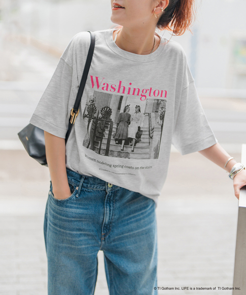 Spick & Span(スピックアンドスパン)の「GOOD ROCK SPEED / グッドロックスピード 別注LIFE PC Tシャツ(Tシャツ/カットソー・レディース・ブラック/グレー/ホワイト系その他・MEDIUM)」の16枚目の写真
