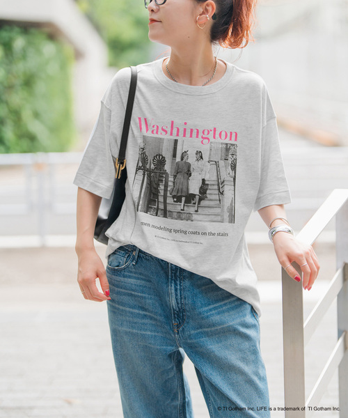 Spick & Span(スピックアンドスパン)の「GOOD ROCK SPEED / グッドロックスピード 別注LIFE PC Tシャツ(Tシャツ/カットソー・レディース・ブラック/グレー/ホワイト系その他・MEDIUM)」の17枚目の写真
