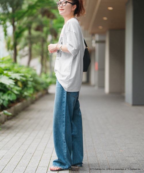 Spick & Span(スピックアンドスパン)の「GOOD ROCK SPEED / グッドロックスピード 別注LIFE PC Tシャツ(Tシャツ/カットソー・レディース・ブラック/グレー/ホワイト系その他・MEDIUM)」の18枚目の写真