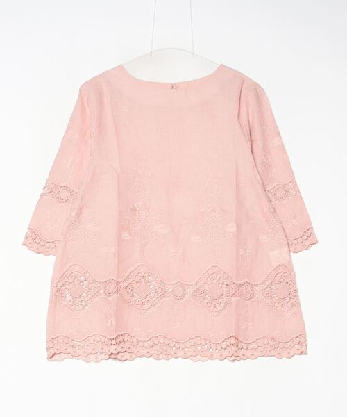 FUNALIVE(ファンアライブ)の「Rename 花刺繍7分袖プルオーバー(Tシャツ/カットソー・レディース・ホワイト/ブラック/レッド・M)」の6枚目の写真