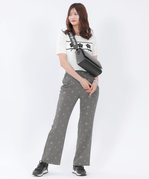 2-5日着 MARY QUANT ロゴジャカードスクエア ミニショルダー ロゴジャカードスクエア ミニショルダー（ショルダーバッグ