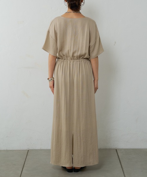 COLONY 2139（コロニートゥーワンスリーナイン）の「リネンライクカシュクールワンピース（ワンピース・レディース・ベージュ/ブラウン/ブラック・FREE）」の19枚目の写真