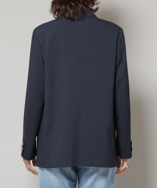 美品　ナノユニバース　別注　テーラードジャケット　ストレッチ　ピンクベージュ　L ナノユニバース・テーラードジャケット・ストレッチ - ジャケット