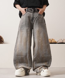 1111clothing | ペインティング バレルレッグ ジーンズ / Painting Barrel Leg Jeans(デニムパンツ)