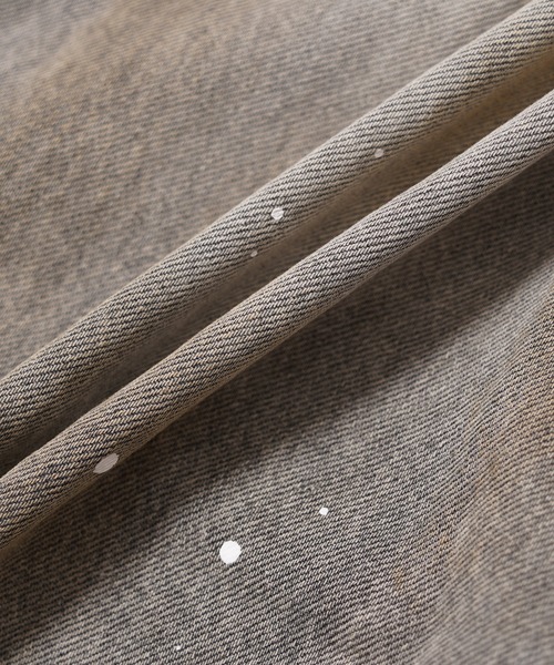 1111clothing（ワンフォークロージング）の「ペインティング バレルレッグ ジーンズ / Painting Barrel Leg Jeans（デニムパンツ・メンズ・グレー・L/M/S/XL）」の7枚目の写真