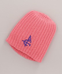 CA4LA カシラ ニット帽 うさぎ ラビット ピンク ca4la／カシラ【うさぎワッペン キャップ】帽子 兎 ラビット