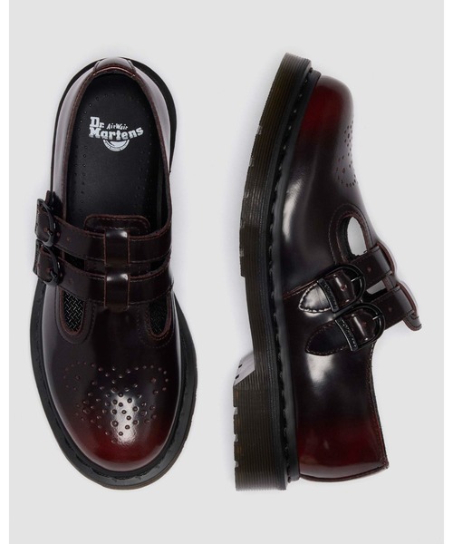 Dr. Martens(ドクターマーチン)の「Dr. Martens/ドクターマーチン 8065 ツイン ストラップ Tバー シューズ 42730600(その他シューズ・レディース・チェリーレッド・UK5/UK6/UK4/UK3)」の2枚目の写真