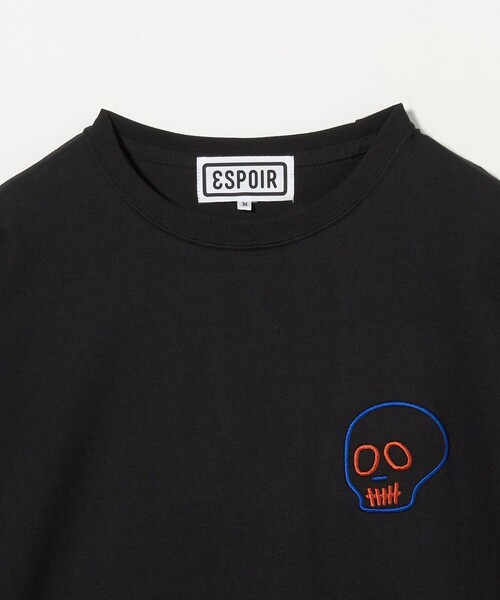 ESPOIR（エスポワール）の「＜ESPOIR＞Skull エンブロイダリー Tシャツ（Tシャツ/カットソー・メンズ・ホワイト/ブラック・L/XL/M）」の4枚目の写真
