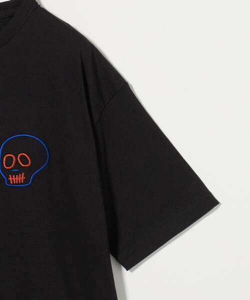 ESPOIR（エスポワール）の「＜ESPOIR＞Skull エンブロイダリー Tシャツ（Tシャツ/カットソー・メンズ・ホワイト/ブラック・L/XL/M）」の5枚目の写真