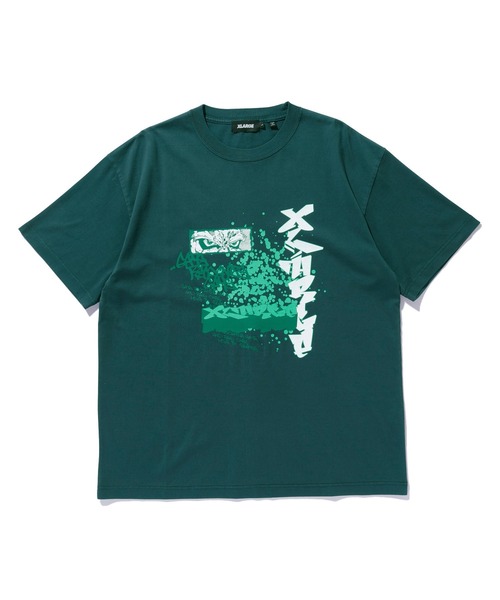 XLARGE（エクストララージ）の「TAGGING S/S TEE（Tシャツ/カットソー・メンズ・ネイビー/グリーン/ブラック・S/M/L/XL）」の3枚目の写真