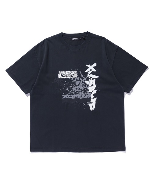 XLARGE（エクストララージ）の「TAGGING S/S TEE（Tシャツ/カットソー・メンズ・ネイビー/グリーン/ブラック・S/M/L/XL）」の2枚目の写真