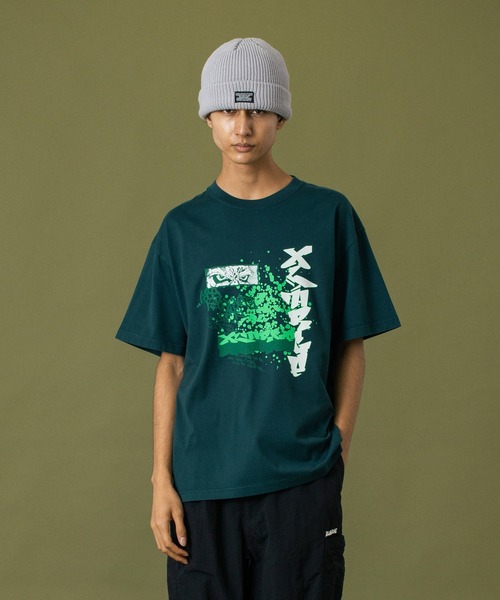 XLARGE（エクストララージ）の「TAGGING S/S TEE（Tシャツ/カットソー・メンズ・ネイビー/グリーン/ブラック・S/M/L/XL）」の13枚目の写真
