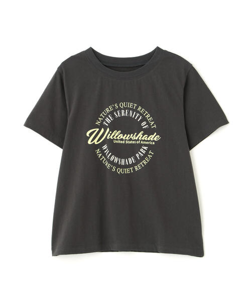 FREE'S MART（フリーズマート）の「◆サークルロゴプリントＴシャツ（Tシャツ/カットソー・レディース・ホワイト/ブラック・FREE）」の3枚目の写真