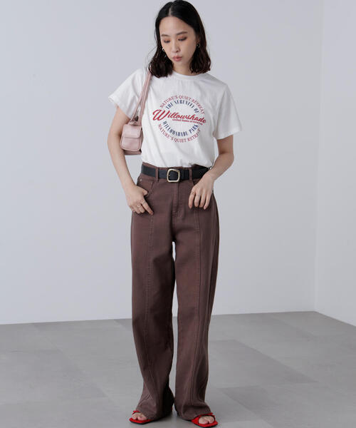 FREE'S MART（フリーズマート）の「◆サークルロゴプリントＴシャツ（Tシャツ/カットソー・レディース・ホワイト/ブラック・FREE）」の15枚目の写真