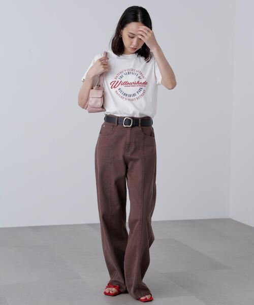 FREE'S MART（フリーズマート）の「◆サークルロゴプリントＴシャツ（Tシャツ/カットソー・レディース・ホワイト/ブラック・FREE）」の16枚目の写真