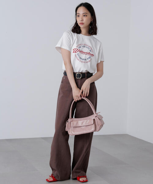 FREE'S MART（フリーズマート）の「◆サークルロゴプリントＴシャツ（Tシャツ/カットソー・レディース・ホワイト/ブラック・FREE）」の17枚目の写真