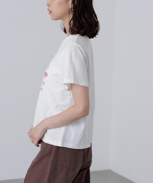 FREE'S MART（フリーズマート）の「◆サークルロゴプリントＴシャツ（Tシャツ/カットソー・レディース・ホワイト/ブラック・FREE）」の19枚目の写真