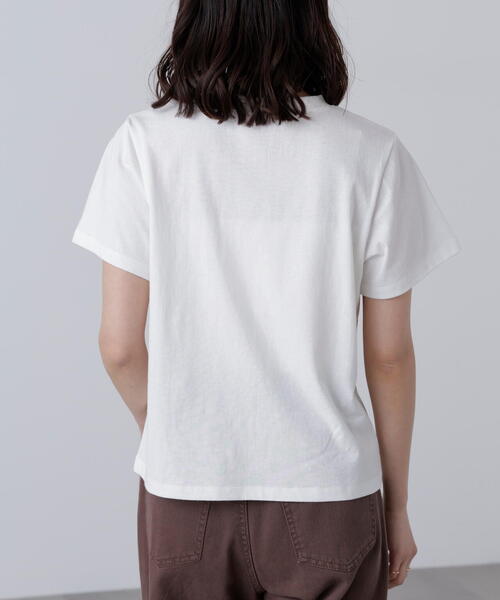 FREE'S MART（フリーズマート）の「◆サークルロゴプリントＴシャツ（Tシャツ/カットソー・レディース・ホワイト/ブラック・FREE）」の20枚目の写真