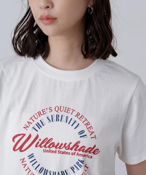 FREE'S MART（フリーズマート）の「◆サークルロゴプリントＴシャツ（Tシャツ/カットソー・レディース・ホワイト/ブラック・FREE）」の21枚目の写真