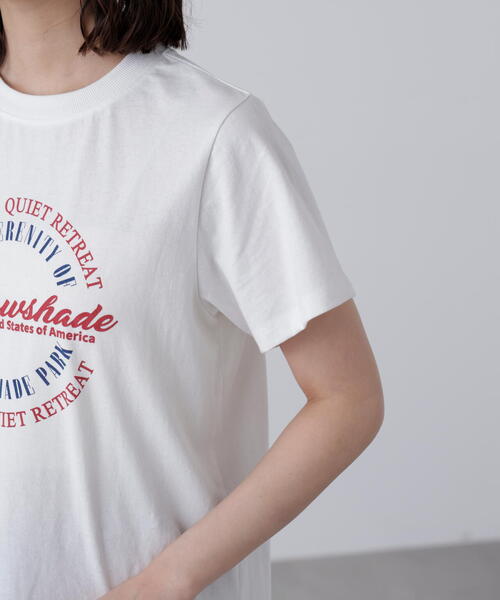 FREE'S MART（フリーズマート）の「◆サークルロゴプリントＴシャツ（Tシャツ/カットソー・レディース・ホワイト/ブラック・FREE）」の22枚目の写真