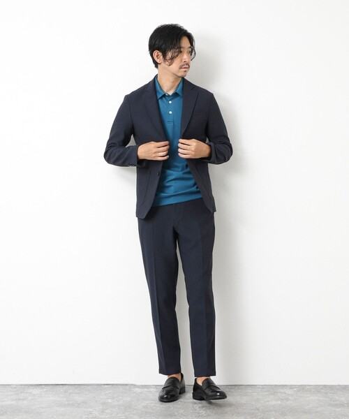 NOLLEY’S（ノーリーズ）の「《ビジカジ/セットアップ対応》EVALET 2WAYストレッチ吸水速乾ブッチャーイージーPT（その他パンツ・メンズ・ブラック/ネイビー/ベージュ・S/L/XL/M）」の6枚目の写真