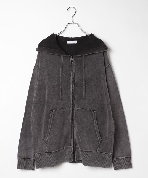 セール】ヴィンテージニットZIPパーカー/フーディ（パーカー