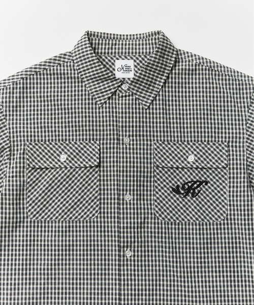 kaoyorinakami(カオヨリナカミ)の「kaonaka check shirts / カオナカハートチェックシャツ(シャツ/ブラウス・メンズ・ネイビー/ブラック・X-LARGE/LARGE/MEDIUM/SMALL)」の4枚目の写真