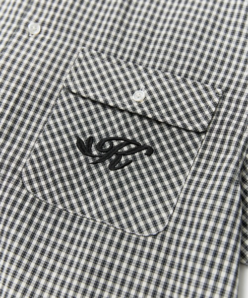 kaoyorinakami(カオヨリナカミ)の「kaonaka check shirts / カオナカハートチェックシャツ(シャツ/ブラウス・メンズ・ネイビー/ブラック・X-LARGE/LARGE/MEDIUM/SMALL)」の13枚目の写真