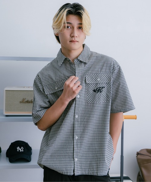 kaoyorinakami(カオヨリナカミ)の「kaonaka check shirts / カオナカハートチェックシャツ(シャツ/ブラウス・メンズ・ネイビー/ブラック・X-LARGE/LARGE/MEDIUM/SMALL)」の20枚目の写真