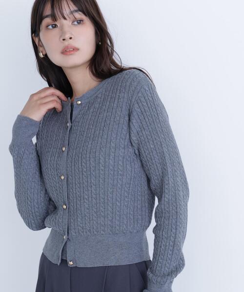 NATURAL BEAUTY BASIC(ナチュラルビューティーベーシック)の「◇【ちょうど、いい服】3シーズン無敵アンサンブル(カーディガン/ボレロ・レディース・ワイン/ネイビー/グレー/ブルー/オフホワイト・FREE)」の13枚目の写真