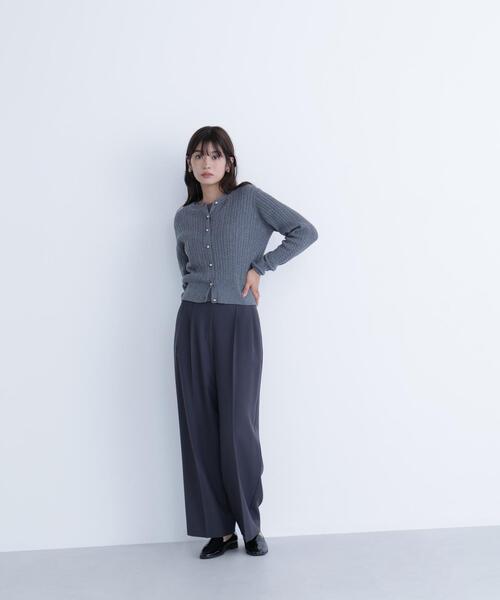 NATURAL BEAUTY BASIC(ナチュラルビューティーベーシック)の「◇【ちょうど、いい服】3シーズン無敵アンサンブル(カーディガン/ボレロ・レディース・ワイン/ネイビー/グレー/ブルー/オフホワイト・FREE)」の14枚目の写真