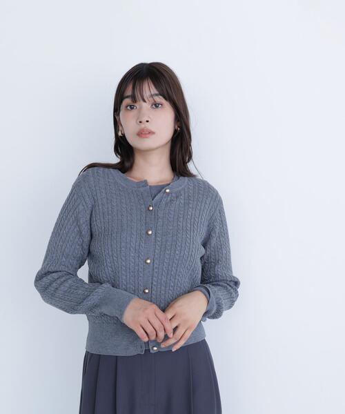 NATURAL BEAUTY BASIC(ナチュラルビューティーベーシック)の「◇【ちょうど、いい服】3シーズン無敵アンサンブル(カーディガン/ボレロ・レディース・ワイン/ネイビー/グレー/ブルー/オフホワイト・FREE)」の17枚目の写真