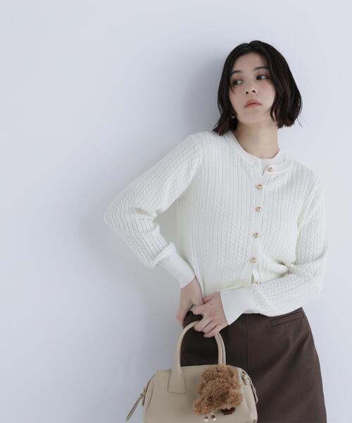 NATURAL BEAUTY BASIC(ナチュラルビューティーベーシック)の「◇【ちょうど、いい服】3シーズン無敵アンサンブル(カーディガン/ボレロ・レディース・ワイン/ネイビー/グレー/ブルー/オフホワイト・FREE)」の21枚目の写真