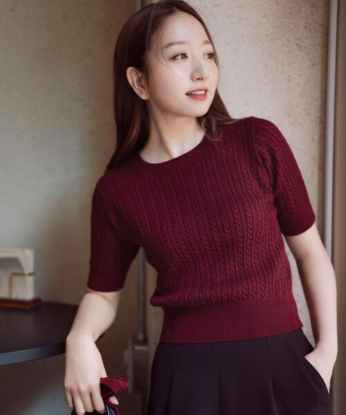 NATURAL BEAUTY BASIC(ナチュラルビューティーベーシック)の「◇<CLASSY. お仕事名品Award 2025>「トップス賞」【ちょうど、いい服】3シーズン無敵アンサンブル(カーディガン/ボレロ・レディース・ワイン/ネイビー/グレー/ブルー/オフホワイト・FREE)」の15枚目の写真