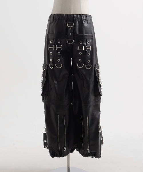 REFLEM/レフレム』2WAYワイドボンテージPUレザーパンツ（その他パンツ