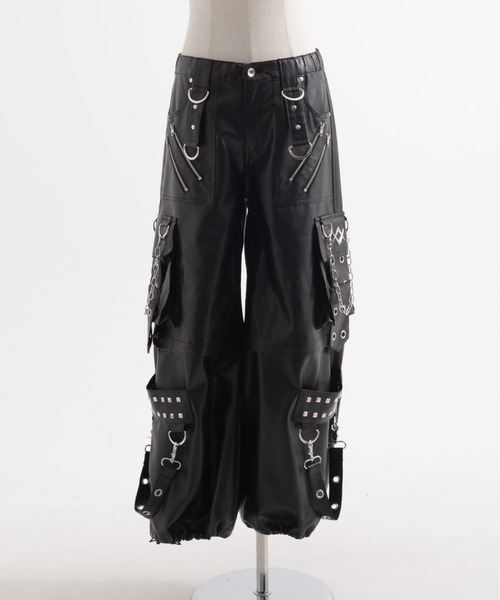 REFLEM/レフレム』2WAYワイドボンテージPUレザーパンツ（その他パンツ