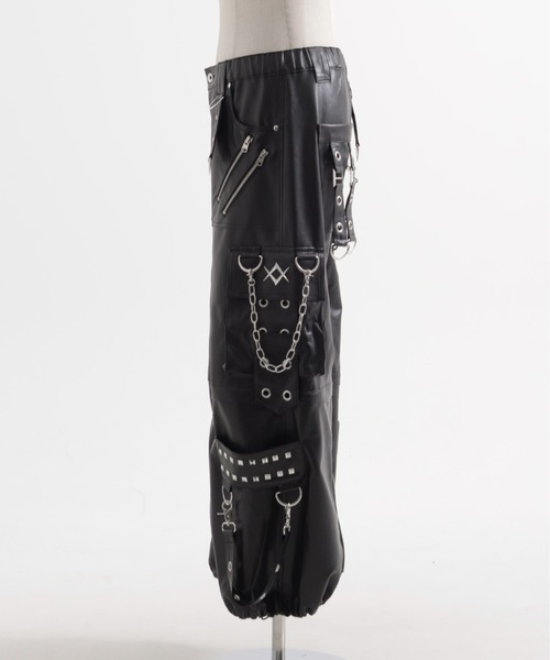 REFLEM/レフレム』2WAYワイドボンテージPUレザーパンツ（その他パンツ