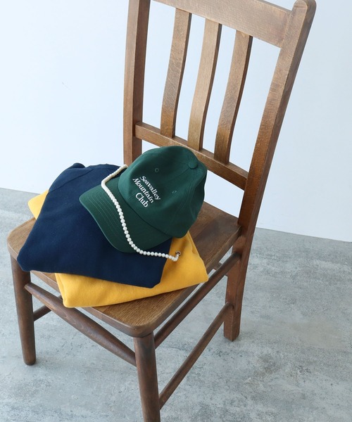 PAR ICI（パーリッシィ）の「リサイクルコットン裏毛スウェット（スウェット・レディース・グリーン/イエロー/サックスブルー/アイボリー/ネイビー/グレー/ボルドー・FREE）」の8枚目の写真