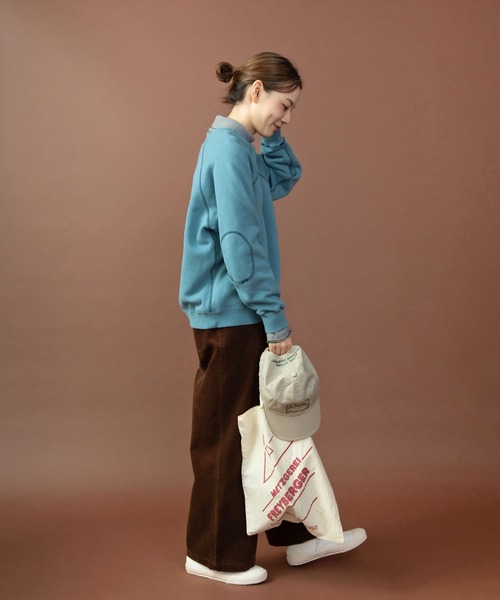 PAR ICI（パーリッシィ）の「リサイクルコットン裏毛スウェット（スウェット・レディース・グリーン/イエロー/サックスブルー/アイボリー/ネイビー/グレー/ボルドー・FREE）」の19枚目の写真