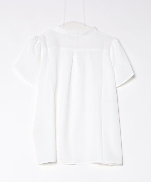 Perfect Suit FActory(パーフェクトスーツファクトリー)の「チューリップスリーブブラウス オフホワイト/サックス/ベージュ(Tシャツ/カットソー・レディース・オフホワイト/ベージュ/サックスブルー・M/L/S)」の16枚目の写真