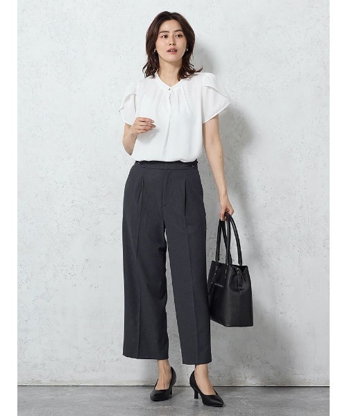 Perfect Suit FActory（パーフェクトスーツファクトリー）の「チューリップスリーブブラウス　オフホワイト/サックス/ベージュ（Tシャツ/カットソー・レディース・オフホワイト/ベージュ/サックスブルー・M/L/S）」の10枚目の写真