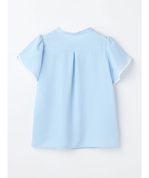 Perfect Suit FActory（パーフェクトスーツファクトリー）の「チューリップスリーブブラウス　オフホワイト/サックス/ベージュ（Tシャツ/カットソー・レディース・オフホワイト/ベージュ/サックスブルー・M/L/S）」の14枚目の写真