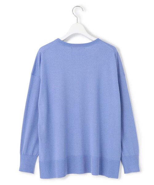23区 L(ニジュウサンクオオキイサイズ)の「【洗える】オータムシャイニー リラクシー ニット(ニット/セーター・レディース・グレー系/ベージュ系/オレンジ系/サックスブルー系/ブラック系・44/46)」の20枚目の写真