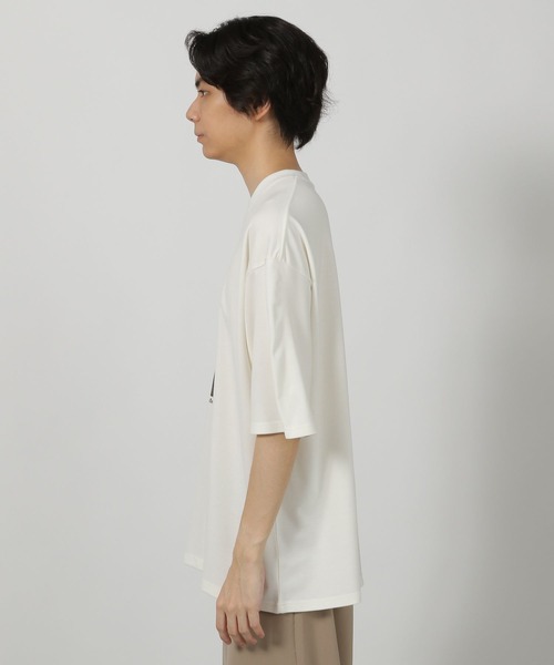 LAKOLE(ラコレ)の「【ラコレ アート】絵画グラフィックT / 588515(Tシャツ/カットソー・メンズ・ホワイト/ブルー/ホワイト系その他2/ブラック・MEDIUM/LARGE)」の14枚目の写真