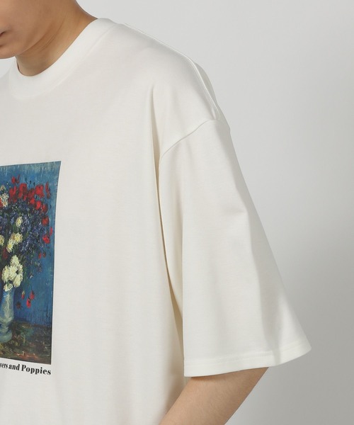 LAKOLE(ラコレ)の「【ラコレ アート】絵画グラフィックT / 588515(Tシャツ/カットソー・メンズ・ホワイト/ブルー/ホワイト系その他2/ブラック・MEDIUM/LARGE)」の17枚目の写真