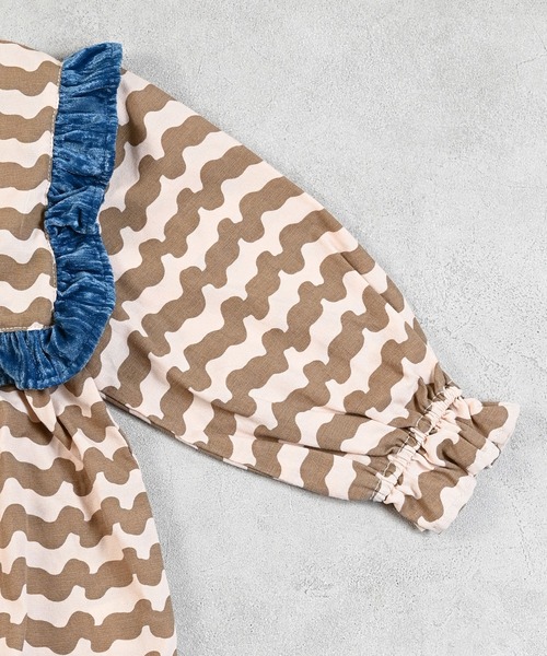 MARKEY'S（マーキーズ）の「スクエアフリル２wayブラウス（シャツ/ブラウス・キッズ・ブラック系その他/グリーン系その他/ベージュ系その他・90/100/110/120/130）」の17枚目の写真