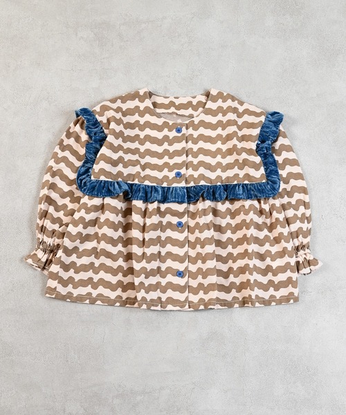 MARKEY'S（マーキーズ）の「スクエアフリル２wayブラウス（シャツ/ブラウス・キッズ・ブラック系その他/グリーン系その他/ベージュ系その他・90/100/110/120/130）」の22枚目の写真