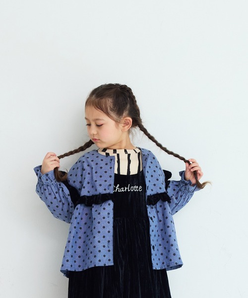 MARKEY'S（マーキーズ）の「スクエアフリル２wayブラウス（シャツ/ブラウス・キッズ・ブラック系その他/グリーン系その他/ベージュ系その他・90/100/110/120/130）」の9枚目の写真