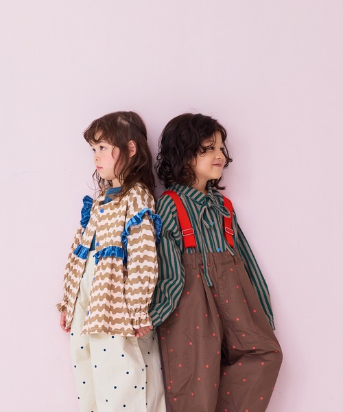 MARKEY'S（マーキーズ）の「スクエアフリル２wayブラウス（シャツ/ブラウス・キッズ・ブラック系その他/グリーン系その他/ベージュ系その他・90/100/110/120/130）」の14枚目の写真